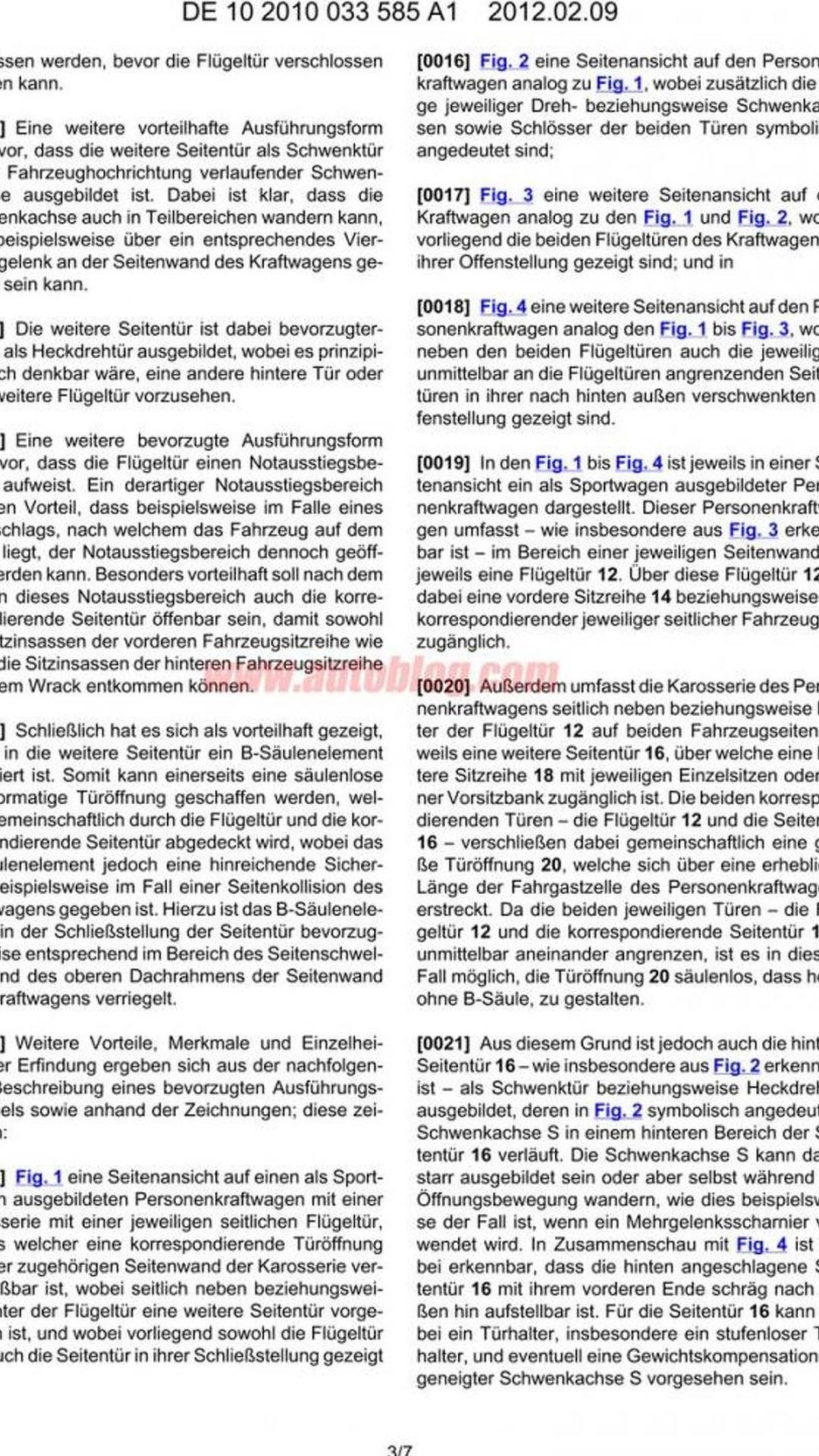 Four Door Mercedes Sls Amg Patent