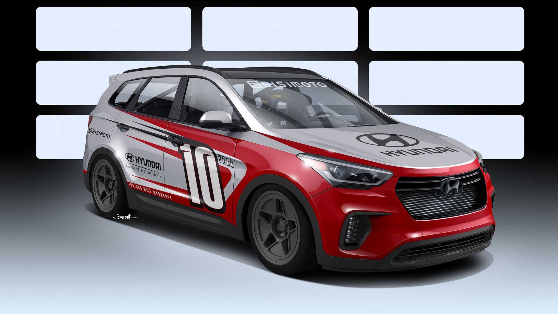Behold The 1 040 Hp Rear Wheel Drive Hyundai Santa Fe
