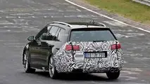 VW Golf R Variant facelift spy photo