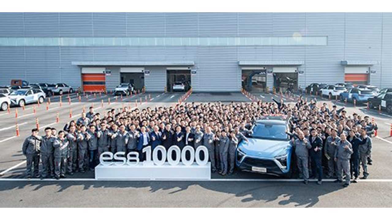 NIO has cumulatively produced over 10,000 ES8 vehicles through the end of November