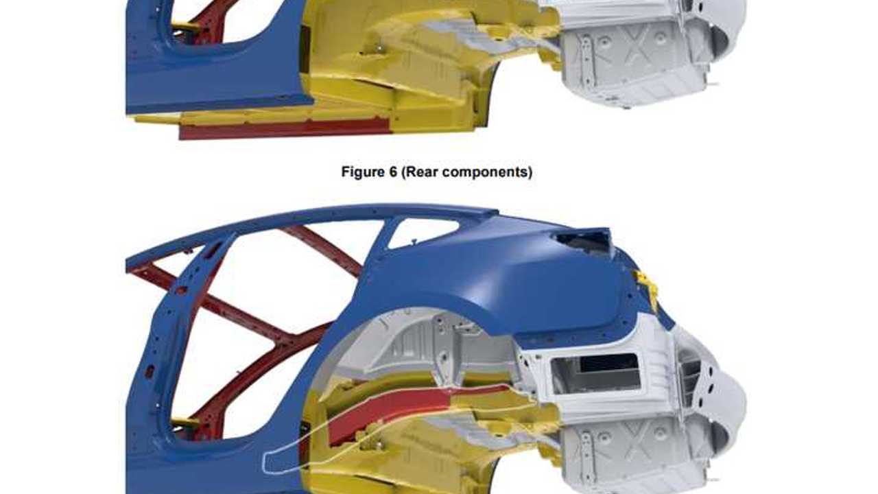Tesla Model 3 rear components