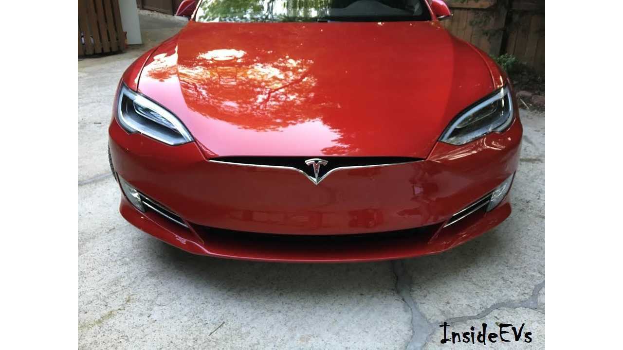 Tesla Model S After Front License Plate Delete - Image: Michael Beinenson / InsideEVs