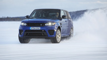 Range Rover Sport SVR on ice