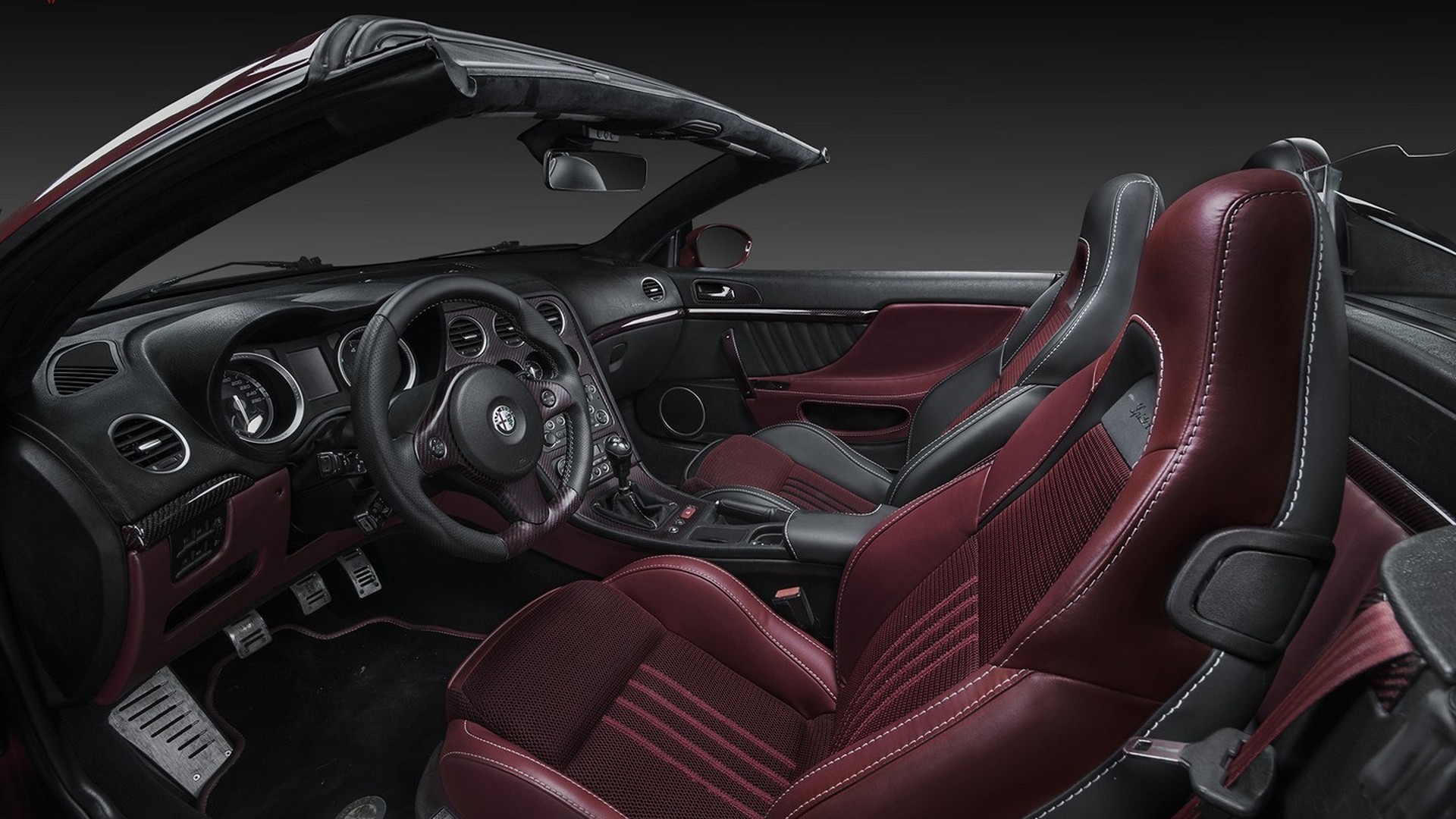 Alfa Romeo Spider Gets Red Carbon And Kevlar From Vilner