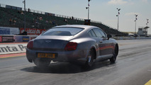 Bentley Continental GT modified for drag racing