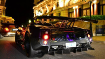 Lewis Hamilton driving his one-off Pagani Zonda 760 LH in Monaco