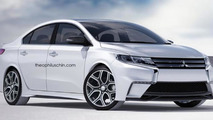 2016 Mitsubishi Lancer rendering / Theophilus Chin