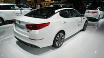 Kia Optima T-Hybrid concept at 2014 Paris Motor Show