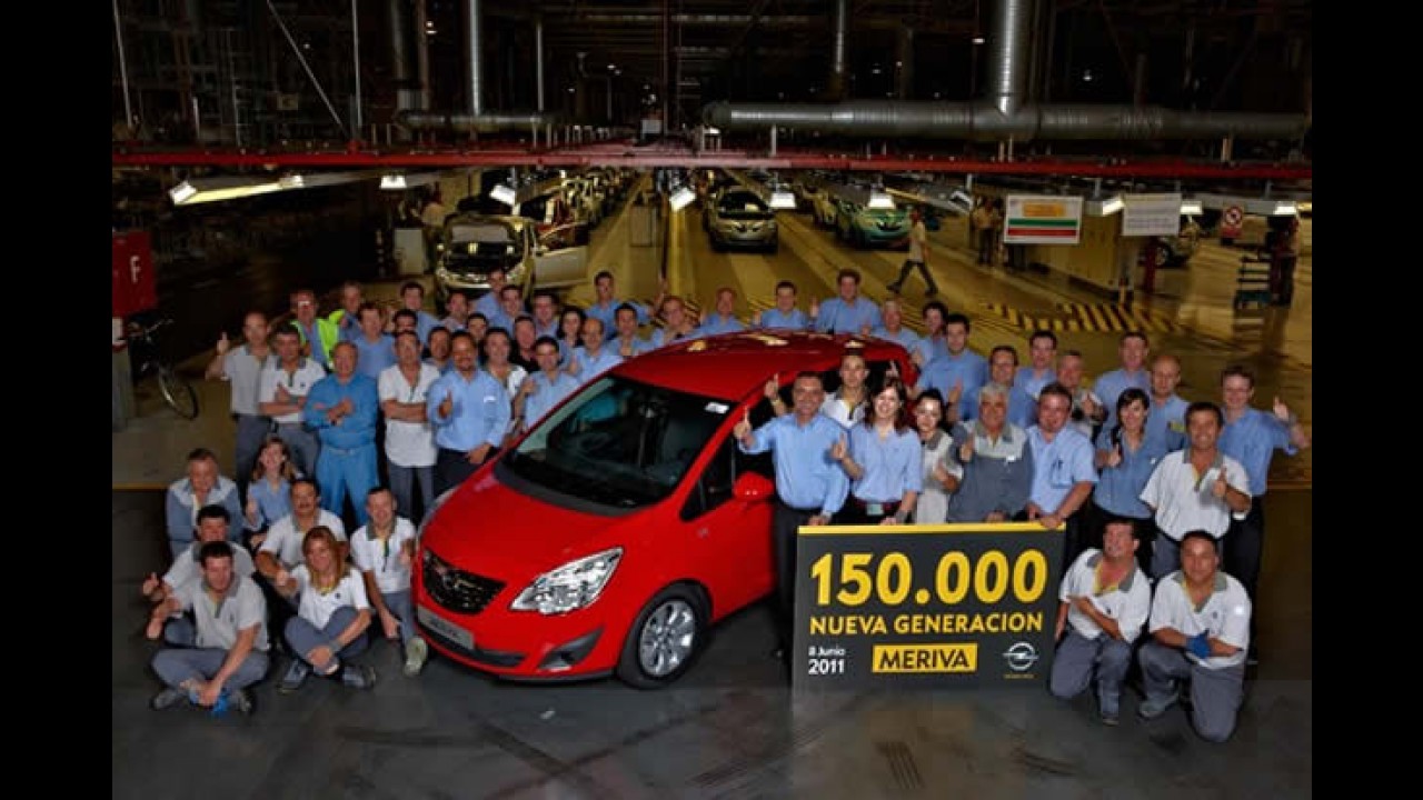 Opel celebra 150.000 unidades produzidas da Nova Meriva