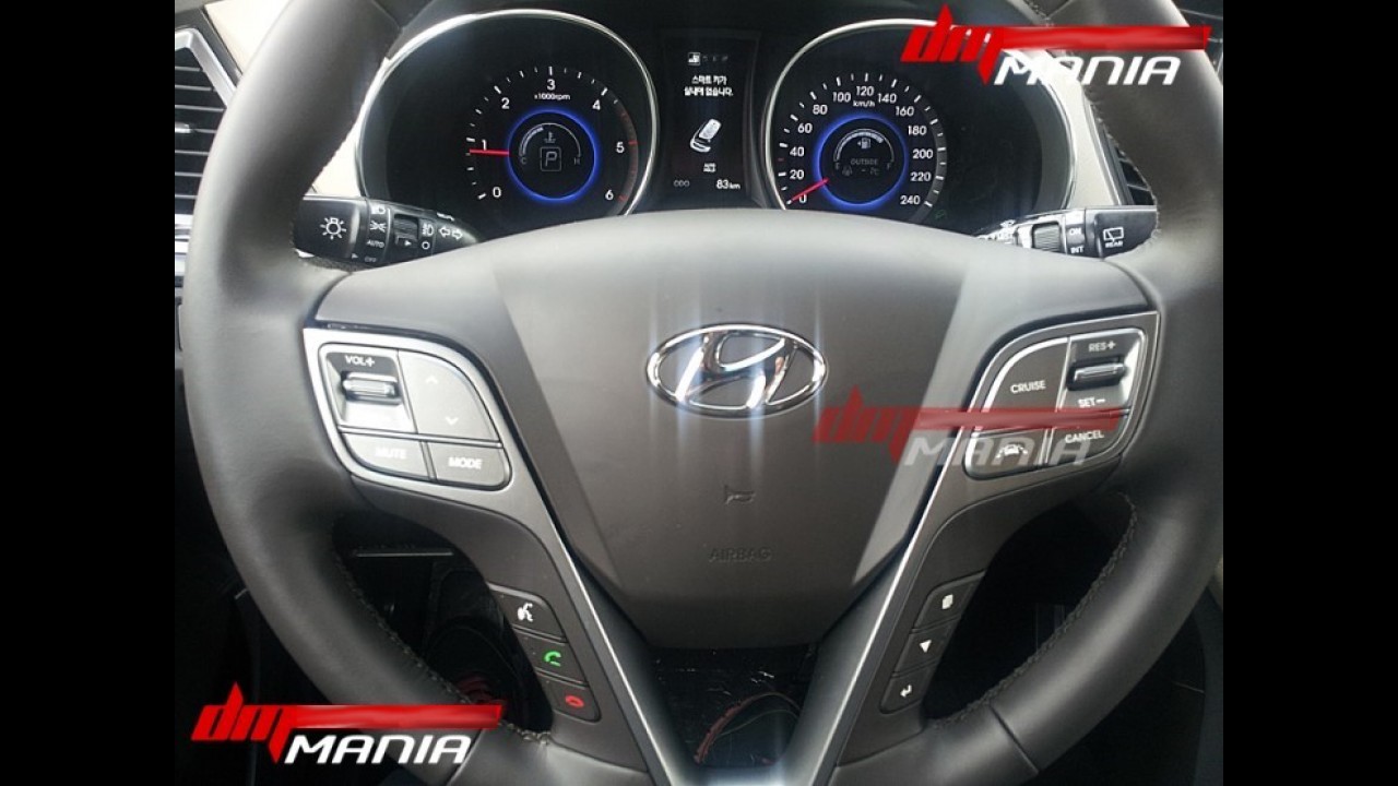 Flagra revela primeiras imagens do interior da nova geração do Hyundai Santa Fe