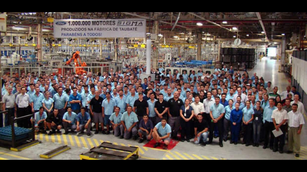 Ford comemora 1 milhão de motores Sigma produzidos em Taubaté