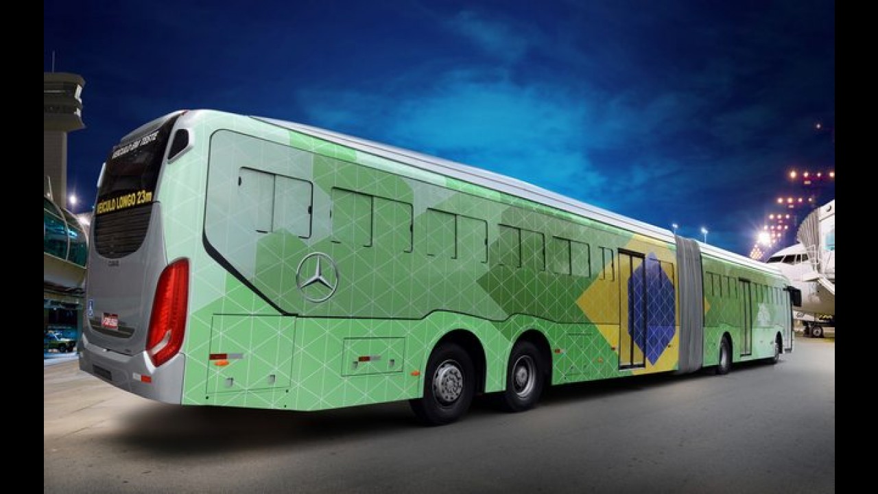 Mercedes-Benz vai usar busão gigante em aeroporto durante a Copa