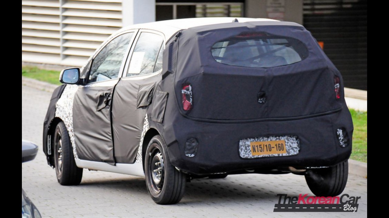 Flagra: nova geração do Kia Picanto começa a ser revelada