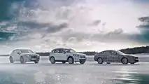 BMW iX3, i4 and iNeXT in the cold test at the polar circle