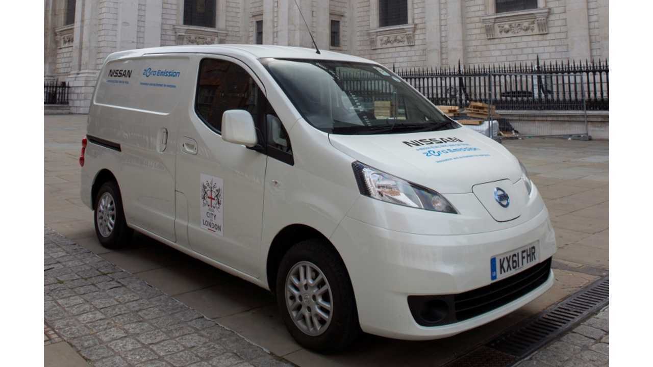 Successful Trial of Electric Nissan e-NV200 Comes to an End in London