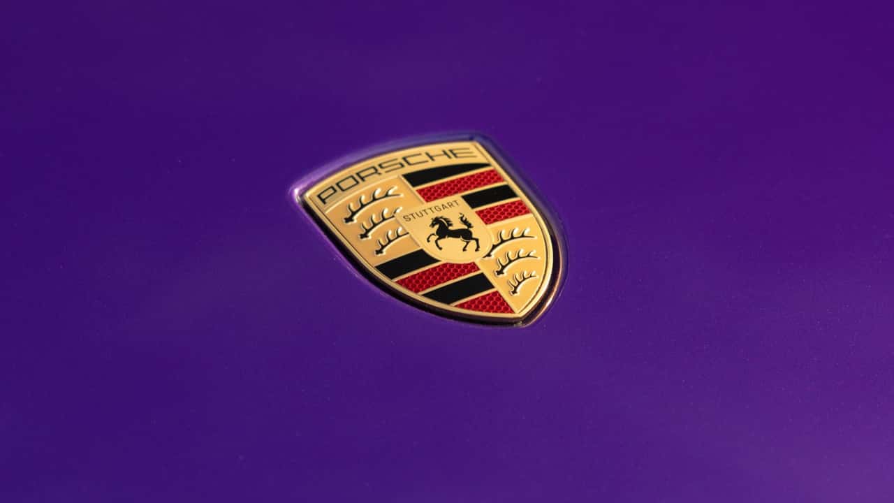 Porsche logo (on a Taycan Turbo GT) from 2024)
