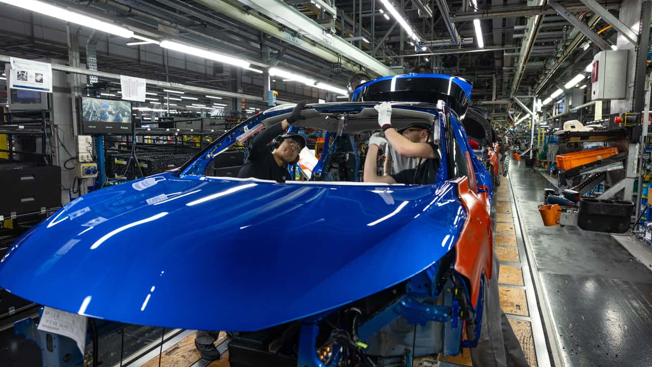 La produzione della Nissan Qashqai nello stabilimento inglese di Sunderland