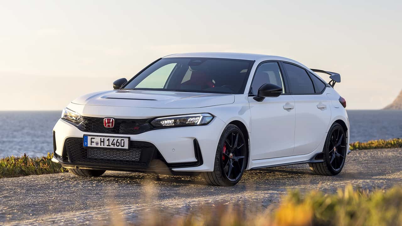 Honda Civic Type R, üç çeyrek önden görünüm