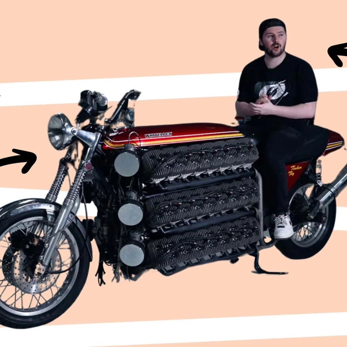 Here's Video Proof That 48 Cylinder Custom Kawasaki Is A Real Bike