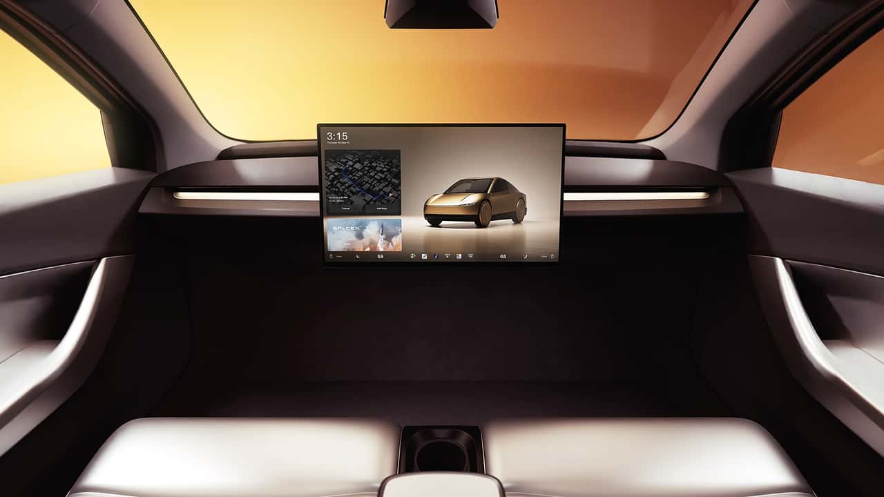 Tesla Cybercab concept, gli interni