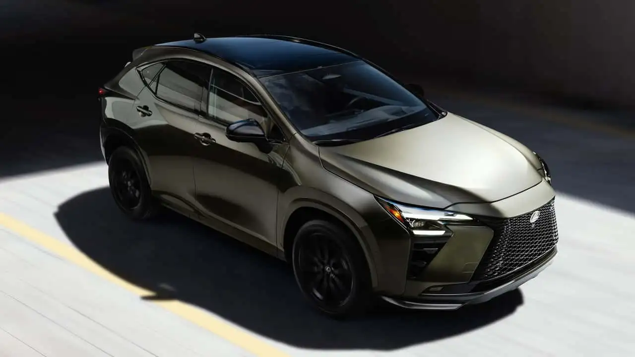 2027 Lexus NX interior dashboard with 14-inch touchscreen standard on all grades