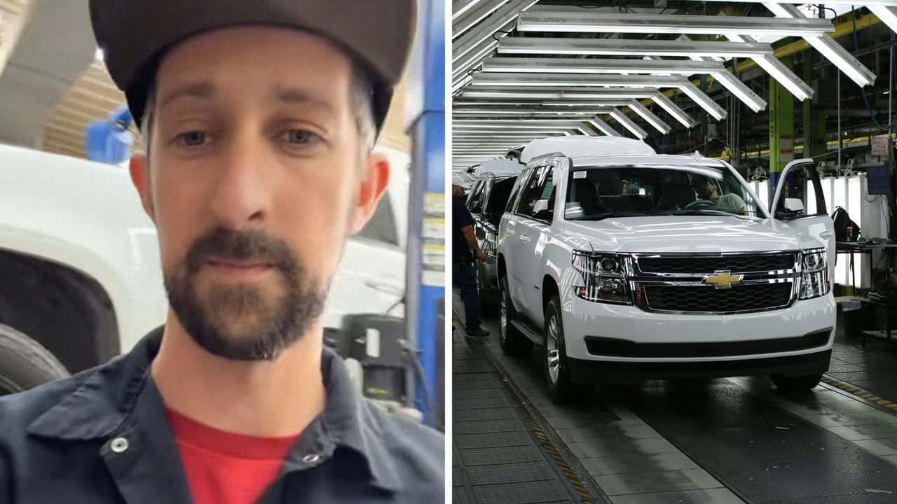 Man takes his car to his mechanic