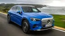 Mercedes GLC EQ Avantgarde (2026) in Klarblau Metallic: Das Exterieur