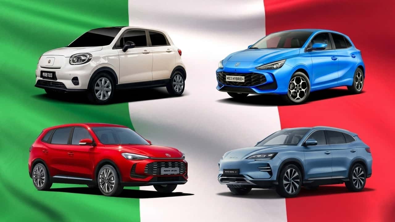 Le auto cinesi più vendute in Italia nel 2026