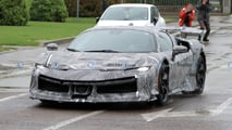 Photo d'espionnage de la Ferrari SF90 LM vue de face