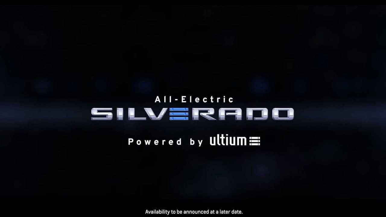 Chevrolet Silverado EV teaser