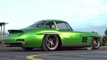 Mercedes 300 SL Rendering mit Elementen vom AMG GT R