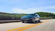 2023 Genesis Electrified G80 exterior driving shots