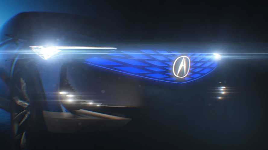 Acura тизерит концептуальный кроссовер Precision EV