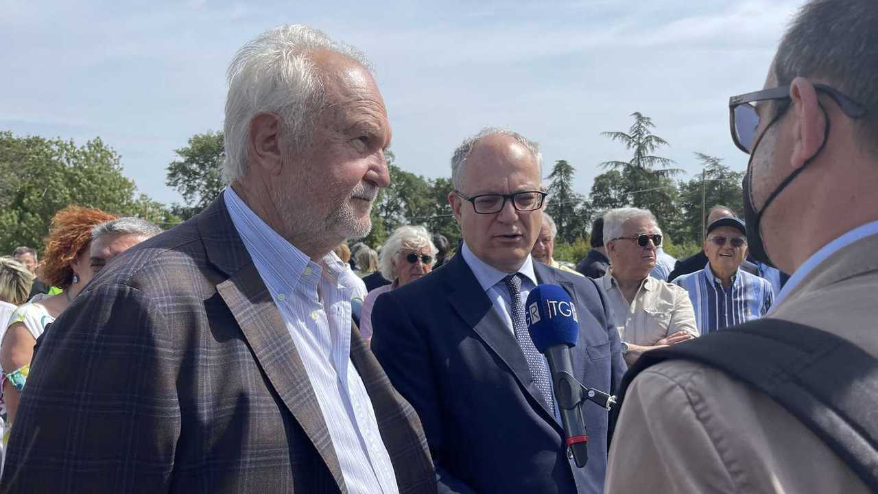 L'inaugurazione dello svincolo di Aranova sulla SS1 Aurelia