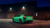 Lexus LFA verte