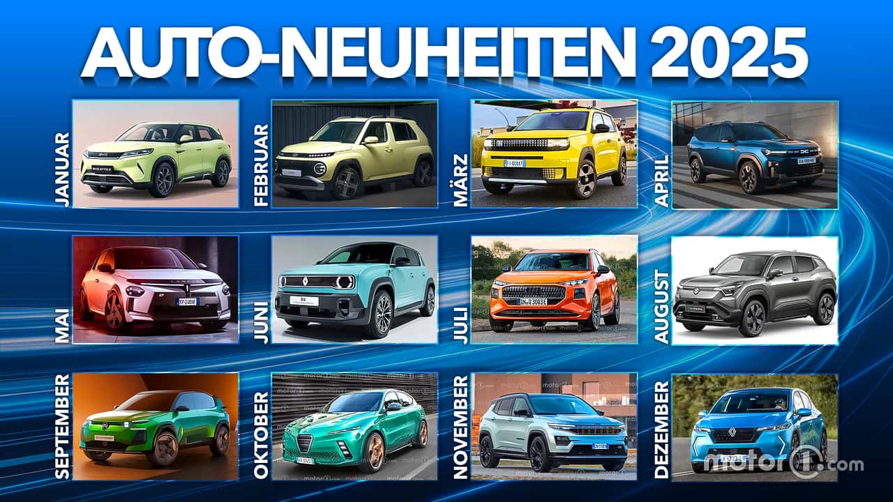Alle Auto-Neuheiten 2025: Der große Kalender 