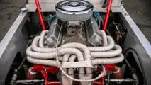 Mini pick-up modificado con Ford V8