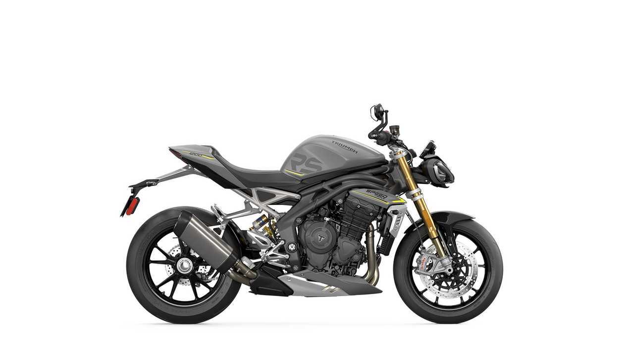 2021 Triumph Speed Triple 1200 RS, Studio, Matt Silver Ice, Profile, Right