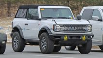 Ford Bronco Two-Door Soft Top Spy Photos Front Three Quarters