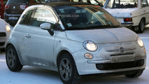 Fiat 500 Convertible spy photo