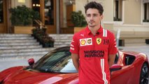 Charles Leclerc läppt den Monaco GP in einem Ferrari SF90 Stradale