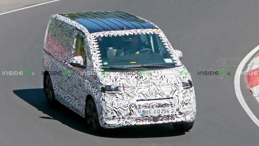 Volkswagen T7 Transporter/Multivan PHEV snapped testing on the Nurburgring