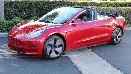 tesla model 3 prevratili v kabriolet