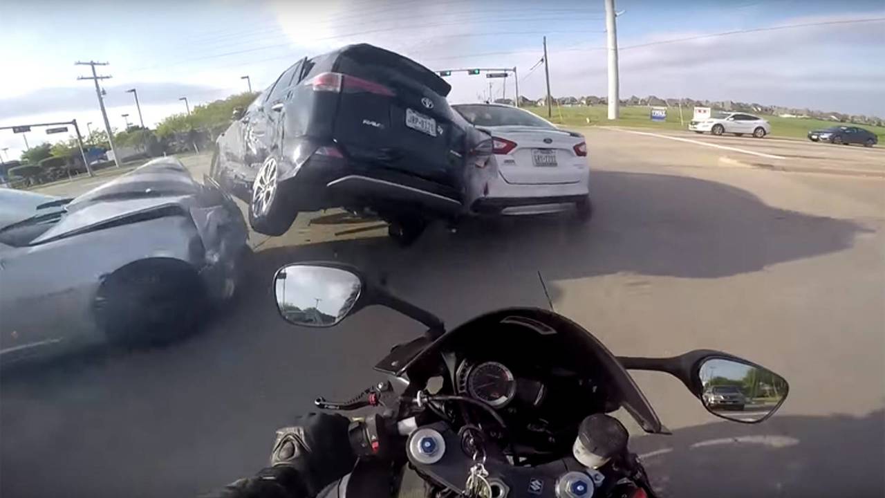 Motorcycle crash