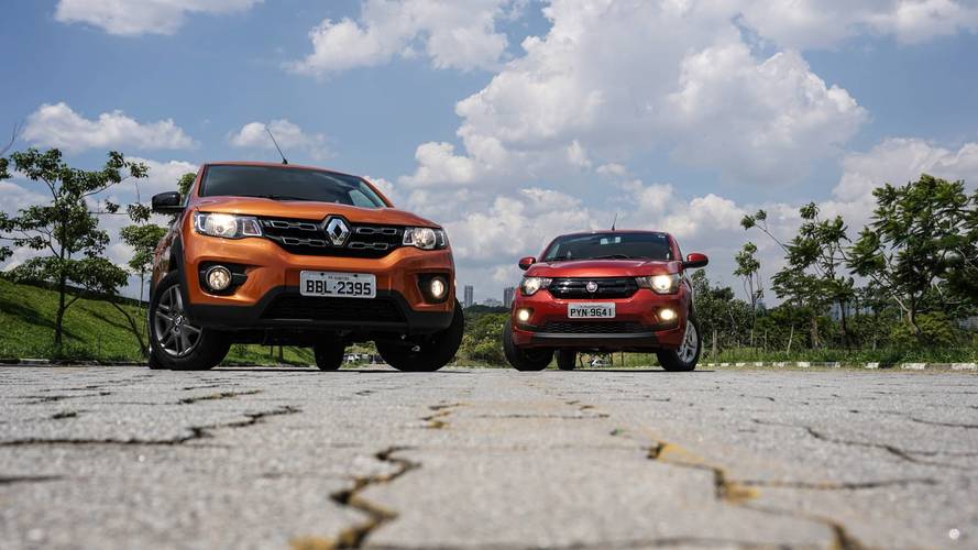 Comparativo Renault Kwid x Fiat Mobi