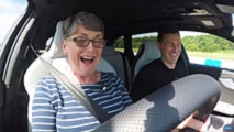 Grandma drives Audi RS4
