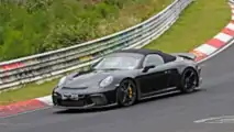 Porsche 911 Speedster Uncovered Spy Photos