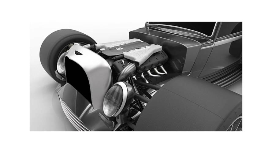 Aston Martin V12 hot rod render