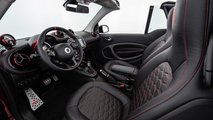 Brabus Ultimate E (2021): Schwarzes Cockpit mit roten Nähten
