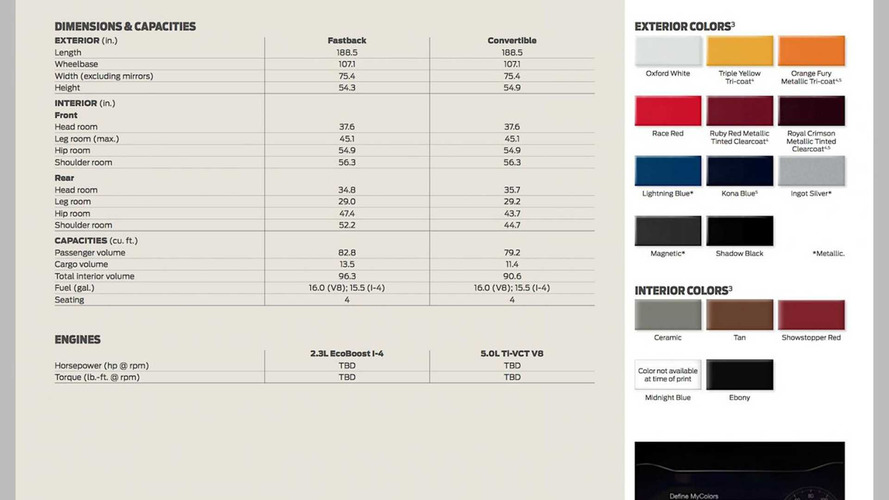 Ford Mustang brochure